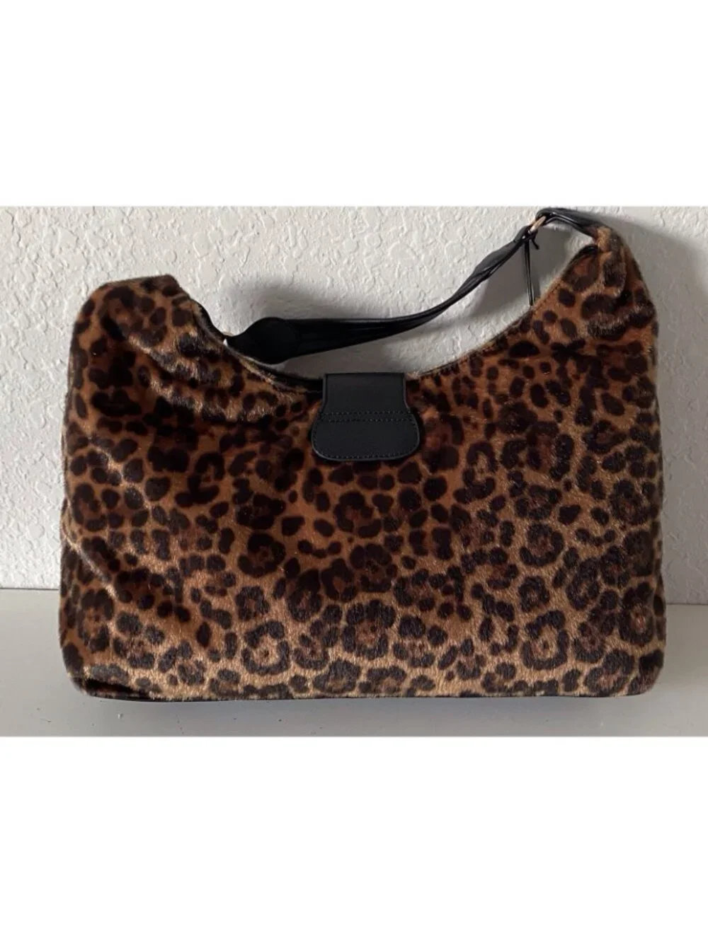 Juicy Couture Juicy Royal Crest Large Hobo/Coho Natural Leopard Print VIRAL NEW